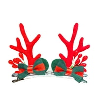 Božićni antler za kosu za kosu za glavu Clip Slatka dodatna oprema za kosu, besplatna veličina