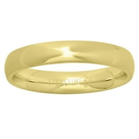 Nehrđajući čelik Unizirane žute tone kupole obitelj obljetnice vjenčanja Udobnost FIT opseg prstena nakita poklone za WO