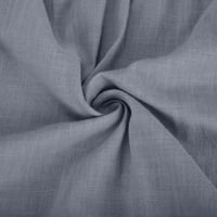 Kukoosong Plus Veličina Žene čipke patchwork V-izrez Duljina rukava pamučna platna bluza majica, ljetni