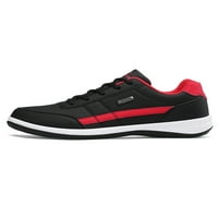 Zodanni Muške tenisice Prozračne cipele za hodanje Workout Fitness Trčanje cipele Muške modne tenisice Nepušta čipka Crna crvena 7,5