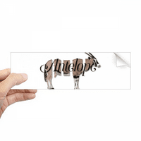 Antelope tijelo segregacija montaža Pravokutnik naljepnica odbojnika naljepnica za notebook naljepnica