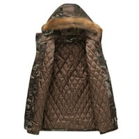 Outfmvch jakne za muškarce zimska moda plus size par kamuflažna boja ovratnik duga pamučna jakna ženske