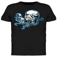 Plava ocrtana hobotnic majica muškaraca -image by shutterstock, muški veliki