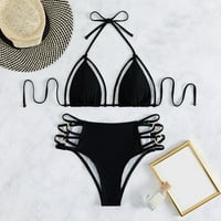 Ženski kupaći kostim Split kupaći kostim čista boja temperament visoke struk plaža Bikini Fashion Monokini