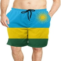 Muška zastava Ruanda Brzi suvi surf Swim Trunks Place Storks hlače sa džepovima Sportske kratke hlače