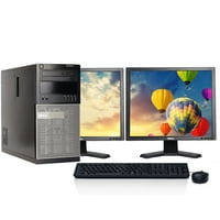 Obnovljena Dell Optiple Desktop Tower Core i Procesor do 16GB memorije 2TB Hard Drive 512GB SSD 24 LCD