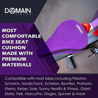 Biciklistički biciklistički jastuk za biciklizam - vrhunska udobnost, postavlja većinu vježbanja, zatvorenih i vanjskih cestovnih bicikala, podstavljenog poklopca sjedala gela - učinite svoje mjesto udobne, 10,5 x7