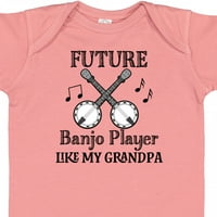 Inktastični budući banjo igrač kao što djed poklon dječji dječak ili dječji dječji bodysuit