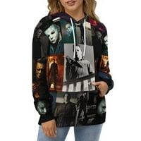Michael Myers Halloween Hoodie Ležerni kaput za muškarce Ženska dukserica s kapuljačom mekani lagani džemper vrhovi 3xl