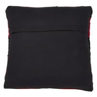 Fannco Styles GÃªnes Kolekcija Buffalo Plaid Chindi pamuk bacanje jastuka i umetanje - crvena