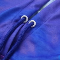 EGMY Women Plus Veličina Tie-Dye Ispisan gradijentni pulover Dugim rukavima