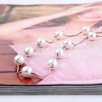 Podplug Day Day Day, Ženska kratka ogrlica Pearl Monolayer Ogrlica od ogrlice od klokicanog lanca