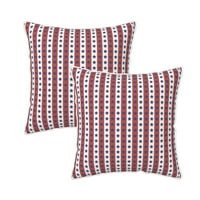 Douzhe Velvet Dekorativni jastuk za bacanje na poklopci set od 2, meka kvadratni jastuk s nevidljivim