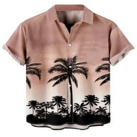 Avamo muns Hawaiian Trent Ispiši ljetne košulje kratki rukav visokog rubnog bluza za bluzu za ruke niz