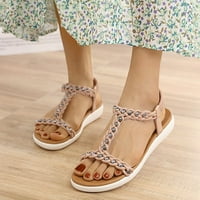 KatAlem žene sandale flip flops žene sandale modne nove nacionalne stile karakteristične ravne biserne