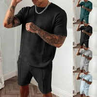 Muški vrhovi kratkih rukava + kratke hlače za trenerke Ležerne prilike sa čvrstim sportskim odjećima