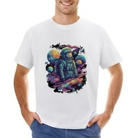 T-majica za istraživanje prostora astronauta Muškarci Astral Universe Galaxy Cosmic Tee