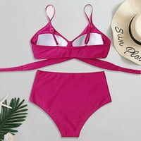 Yubnlvae tankini vrhovi za žene kupaći kostimi Žene Soild Print bikini set Push up kupaći kupaći kostimi
