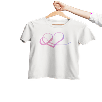 Kimaran Design Majica Lijepo srce ružičasta vrpca Unise dres kratkih rukava Tee