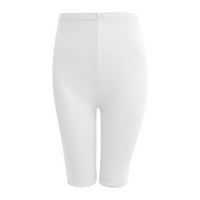 Ženske kratke hlače Moda Žene Yoga Tajice Fitness Trčanje Teretana Dame Solies Sports Aktivne hlače smanjile bijele 6