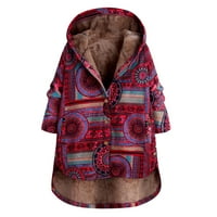Fanxing Weim zimski kaputi Srednja dužina Sherpa obloženi tople teške jakne zadebljano vjetrootporna