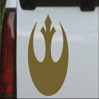 Star Wars Rebel Alliance Emblem ili kamion prozor naljepnica za laptop naljepnica zlato 3in 3in