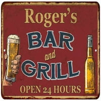 Roger's Crvena bara i roštilj Rustikalni znak DECOR 108120045264
