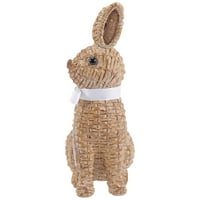 Easter Bunny Figurine Woven Uskršnji zečji smola za orah Ukrasni ukras za baru