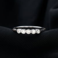 Dame CT Diamond Remise Ring, Diamond Five kameni prsten, okrugli rez dijamantski prsten, okvir Dijamantni