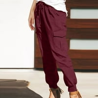 Plus veličina teretna hlače za žene Baggy casual labavi ugradbeni klasični Cargos Streetwear SOLD Boja