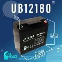 - Kompatibilan DDC ShopRider Snazzy baterija - Zamjena UB univerzalna brtvena olovna akumulatorska baterija