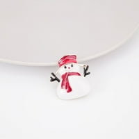 Božićni broš svečana emajla šareni sjajni reč za nošenje u obliku salveta NOVO Godina poklon Bell vijenac
