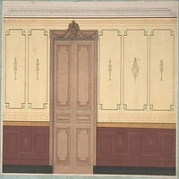 Pompeijski dizajn za poster zidova i vrata Print Jules-Edmond-Charles Lachaise