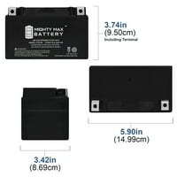 YTZ10S 12V 8.6Ah Zamjenska baterija Kompatibilna s nebom Rich YTZ10-S - Pack