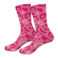 Biventing Store atletski čarape za posade Leopard Print čarape Unizirane performanse čarape za posade Ventilirano izdanje topline, par