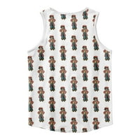 Majica bez rukava, 4. jula, okrugli vrat bez rukava za muškarce 3D print T majice muškarci jeftine majice, majice za muškarce, 4xl