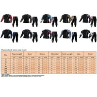 Avamo muns kompresijska košulja i set za gaćice elastični struk trenerke rastezljive baznom sloju odijelo sportsko prozračno odjeće za noge Active Crew izrez Siva 2xl