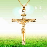 Muška križa privjesak ogrlica Katolički Isus Krist na privjesku privjesak INRI Crossififie