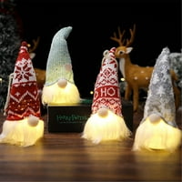 TureClos Christmas Rudolph bezličnog plišanog lutka Svjetlosni privjesak Xmas Dječji poklon Početna