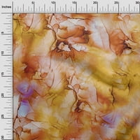 Onuone pamuk poplin srednje narančasto tkanina apstraktna cvjetna haljina materijal materijal od tkanine