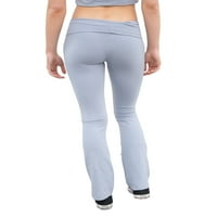 Gwiyeopda ženske joge hlače casual visoki struk rastezljivi bootleg vježbanje trbušnim hlačama