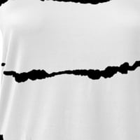 JMntiy Fashion Woman majica s dugim rukavima Ljetni ispis labavo bluza Vrhova zazora