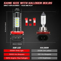 Za Nissan Sentra 2013 - Bijela H9 + H11 + H LED svjetlo visoke maglice