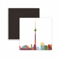 Kanada Landmark i gradska akvarela Square Cercas Cracy Magnet održava memento