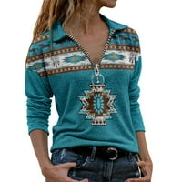 Ženska zimska modna toplo ispis Dugim rukavima, pulover bluza, kupite jednu ili dvije veličine