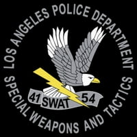 Ženski LAPD specijalno oružje i taktiku Logo Grafički tee crni veliki
