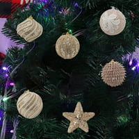 Pnellth božićna stablo viseće pjene zvijezde kuglice sa šljokicama božićne ukrase Sretan Božić