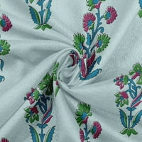 Onuone Rayon Light Mint Zelene tkanine Blokiraj se optivni materijal Ispisuje šivanje tkanine sa dvorištem