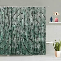 Tropic zeleni biljni tuš za tuš sa zavjesom od lista kupaonice Dodatna oprema Postavljena zidna zavjesa