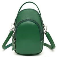 Moderijske torbe za križanje Mini male torbe sa zatvaračem Multi-džepni dame djevojke torbice zeleno